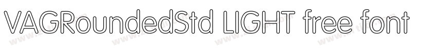 VAGRoundedStd LIGHT free font download字体转换